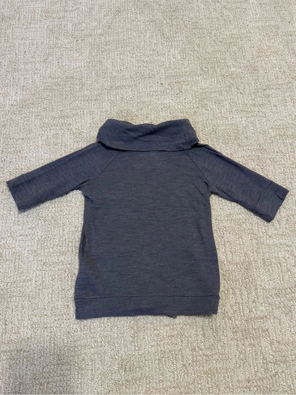 Old Navy Charcoal Cowl-Neck Tunic Tee (2T)